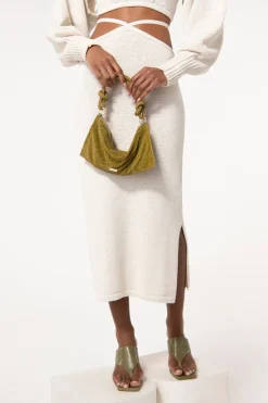 Best Cult Gaia Hedda Knit Skirt Off White