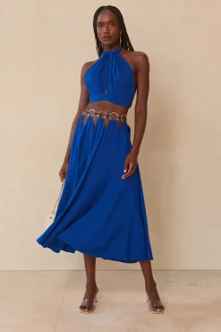 Online Cult Gaia Idris Skirt Persian Blue