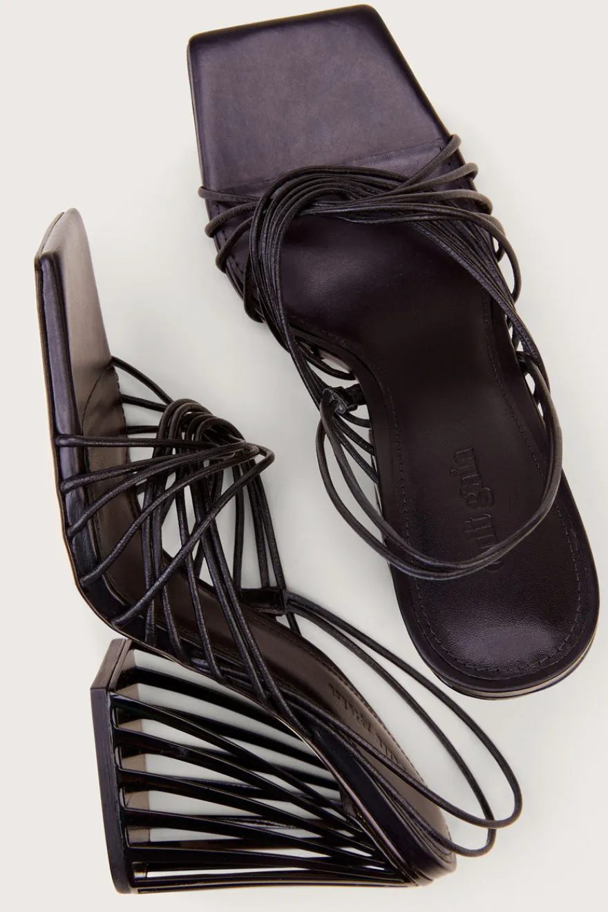 Cult Gaia Inka Sandal Black