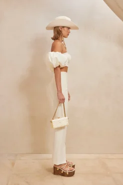 Cult Gaia Isabel Pant Off White