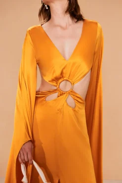 Cult Gaia Jasmin Gown Marigold
