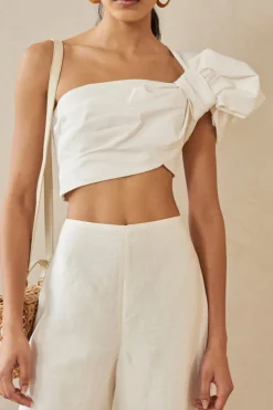 Online Cult Gaia June Top Off White