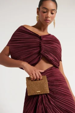 New Cult Gaia Juniper Top Maroon Peak