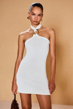 Cult Gaia Kendall Knit Dress Off White