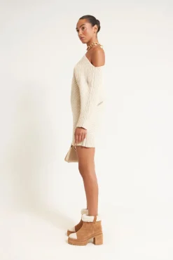 Online Cult Gaia Kitty Knit Dress Khaki