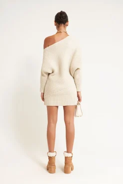 Online Cult Gaia Kitty Knit Dress Khaki