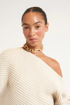 Online Cult Gaia Kitty Knit Dress Khaki