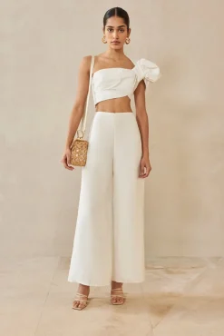New Cult Gaia Kora Pant Off White Linen