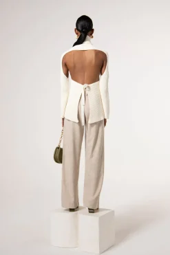 Discount Cult Gaia Lapis Knit Sweater Off White