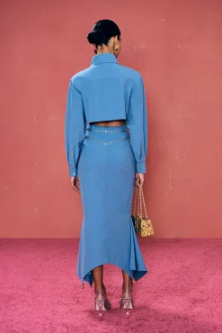 Hot Cult Gaia Leila Skirt Dusted Indigo