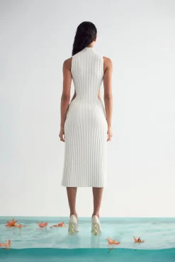 Outlet Cult Gaia Leola Knit Dress Off White