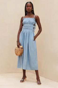 Cult Gaia Lola Dress Steel