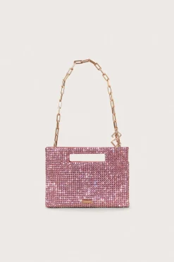 Online Cult Gaia Lucinda Mini Rhinestone Shoulder Bag Azalea