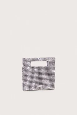 Hot Cult Gaia Lucinda Nano Rhinestone Clutch Clear