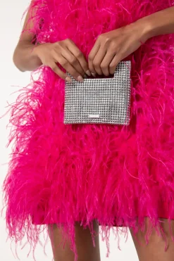 Hot Cult Gaia Lucinda Nano Rhinestone Clutch Clear