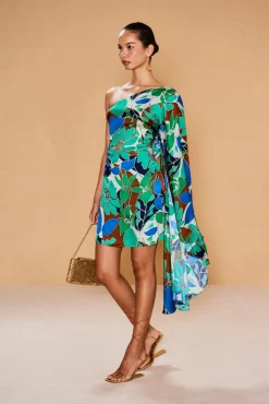 Best Cult Gaia Malia Dress Botanic Aqua