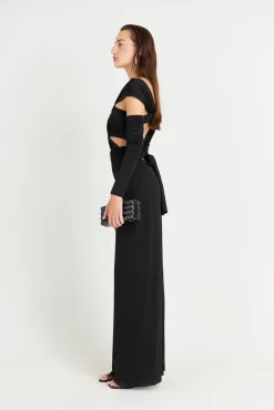 Hot Cult Gaia Marisol Gown Black