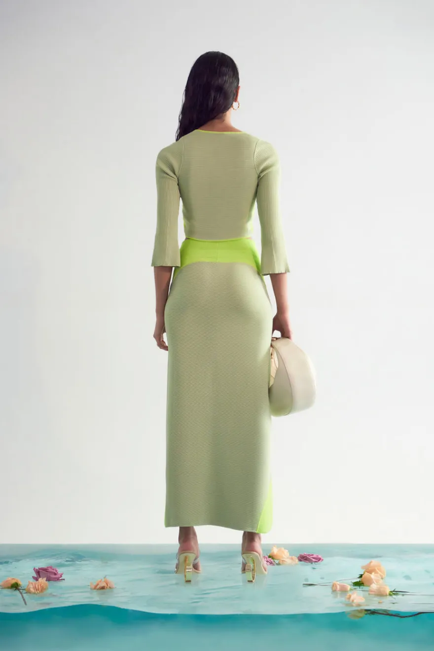 Best Cult Gaia Matilda Knit Top Mantis Jade