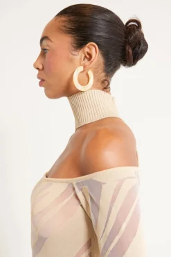 New Cult Gaia Mira Earring Prosecco