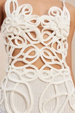 Clearance Cult Gaia Nalda Knit Dress Off White