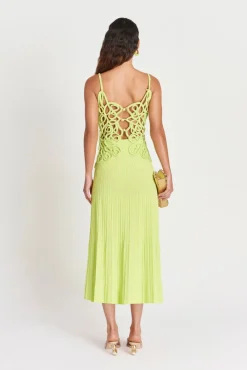 Sale Cult Gaia Nalda Knit Dress Mantis