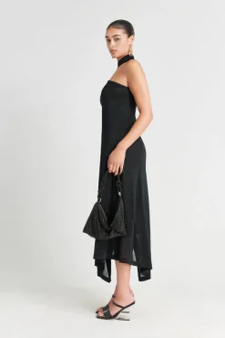 Cult Gaia Nami Knit Dress Midnight Black