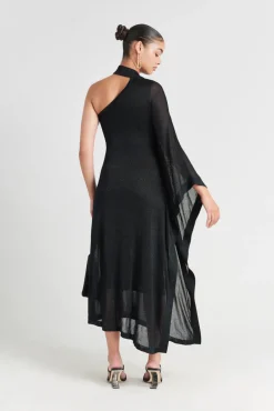 Cult Gaia Nami Knit Dress Midnight Black
