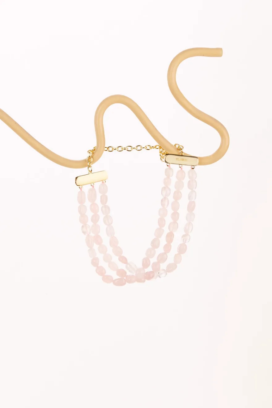 Cult Gaia Nora Choker Pink Quartz