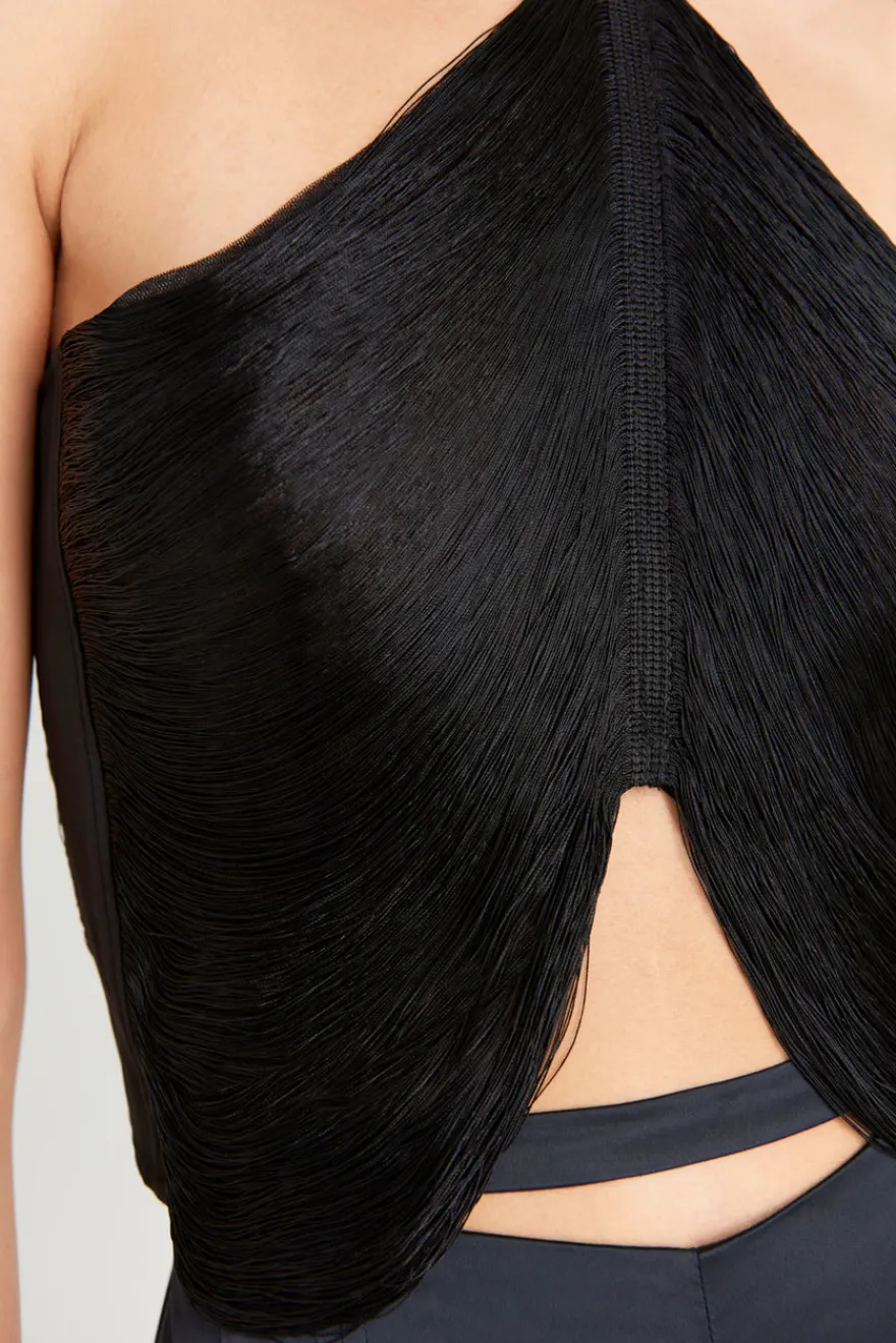 New Cult Gaia Quella Top Black
