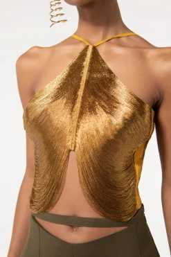Clearance Cult Gaia Quella Top Gold