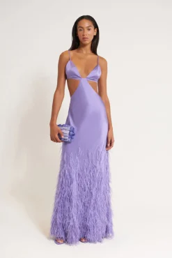 New Cult Gaia Raisa Gown Amethyst