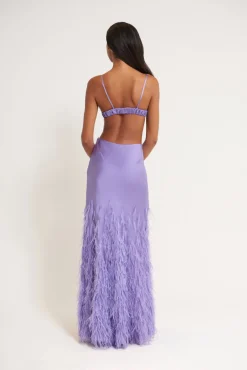 New Cult Gaia Raisa Gown Amethyst