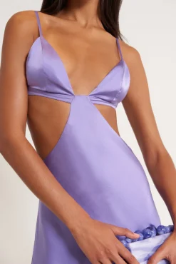 New Cult Gaia Raisa Gown Amethyst