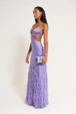 New Cult Gaia Raisa Gown Amethyst