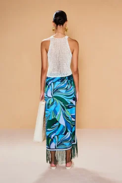 Sale Cult Gaia Roxy Knit Top Off White
