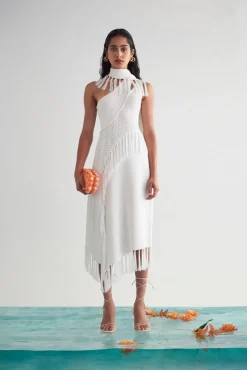 Sale Cult Gaia Saida Knit Dress Off White