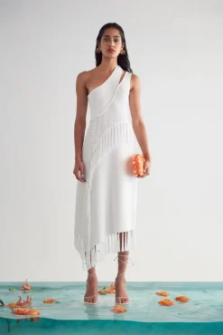 Sale Cult Gaia Saida Knit Dress Off White