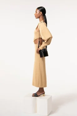 Online Cult Gaia Salima Knit Dress Sand