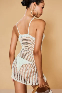 Clearance Cult Gaia Salma Crochet Coverup Off White