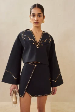 Cult Gaia Sammy Skirt Black