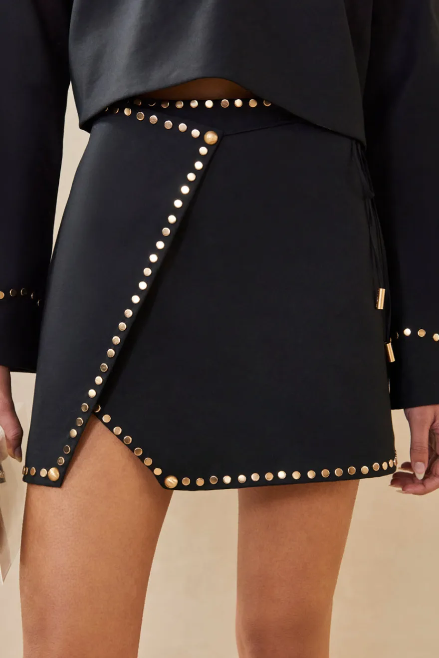 Cult Gaia Sammy Skirt Black