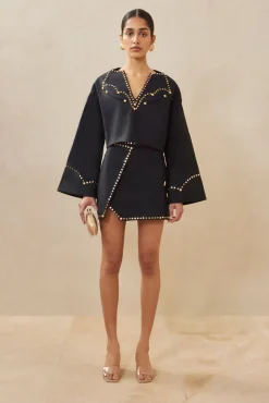 Cult Gaia Sammy Skirt Black