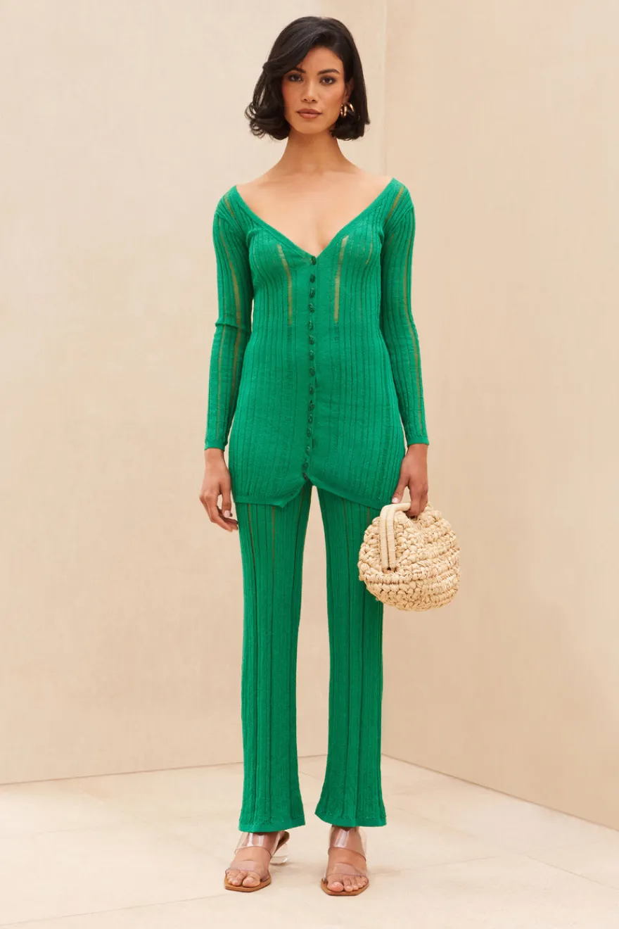 Sale Cult Gaia Savannah Knit Pant Vine