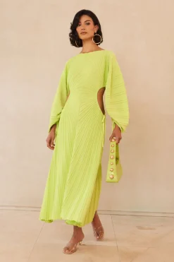 New Cult Gaia Simena Knit Dress Mantis