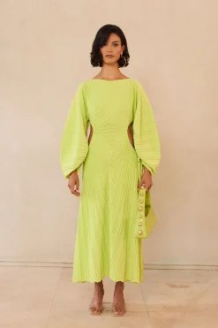 New Cult Gaia Simena Knit Dress Mantis