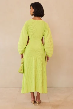 New Cult Gaia Simena Knit Dress Mantis