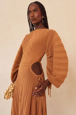 Online Cult Gaia Simena Knit Dress Earth