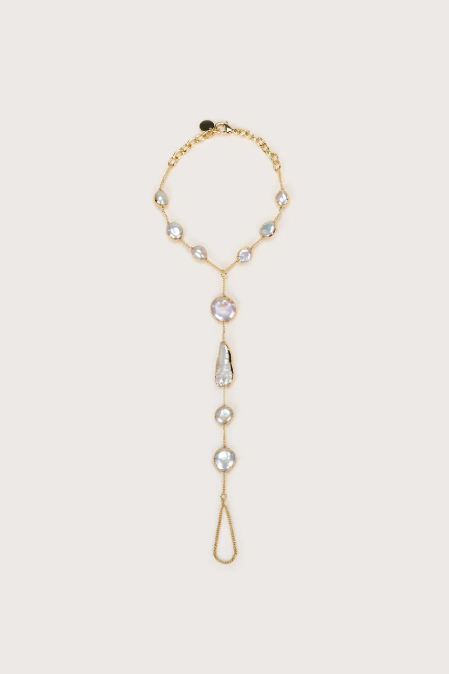 Cult Gaia Suri Toe Ring Anklet Pearl