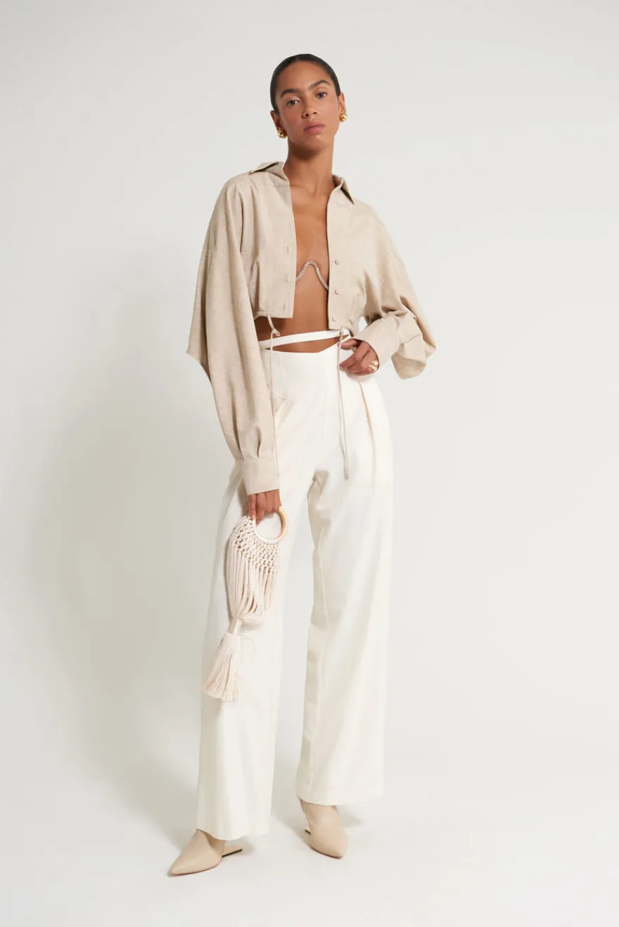 Cult Gaia Tasha Pant Off White