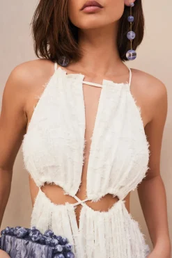 New Cult Gaia Thera Dress Cream